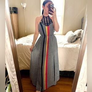 chevron maxi dress.